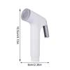 ABS Toilet Cleaning Nozzle Head with Front Water Outlet, Press Handle and Handheld Form for Daily Bathroom Use