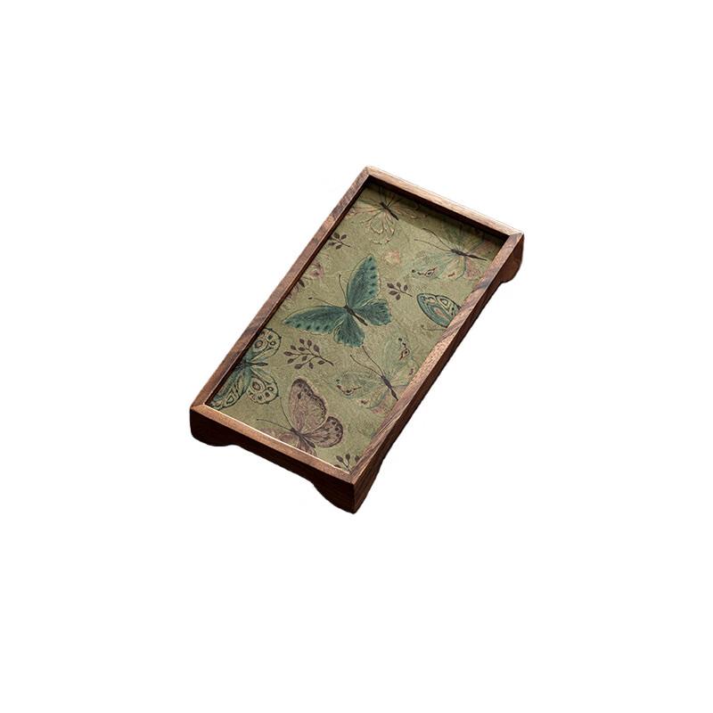 Minimalist Walnut Wood Tea Tray