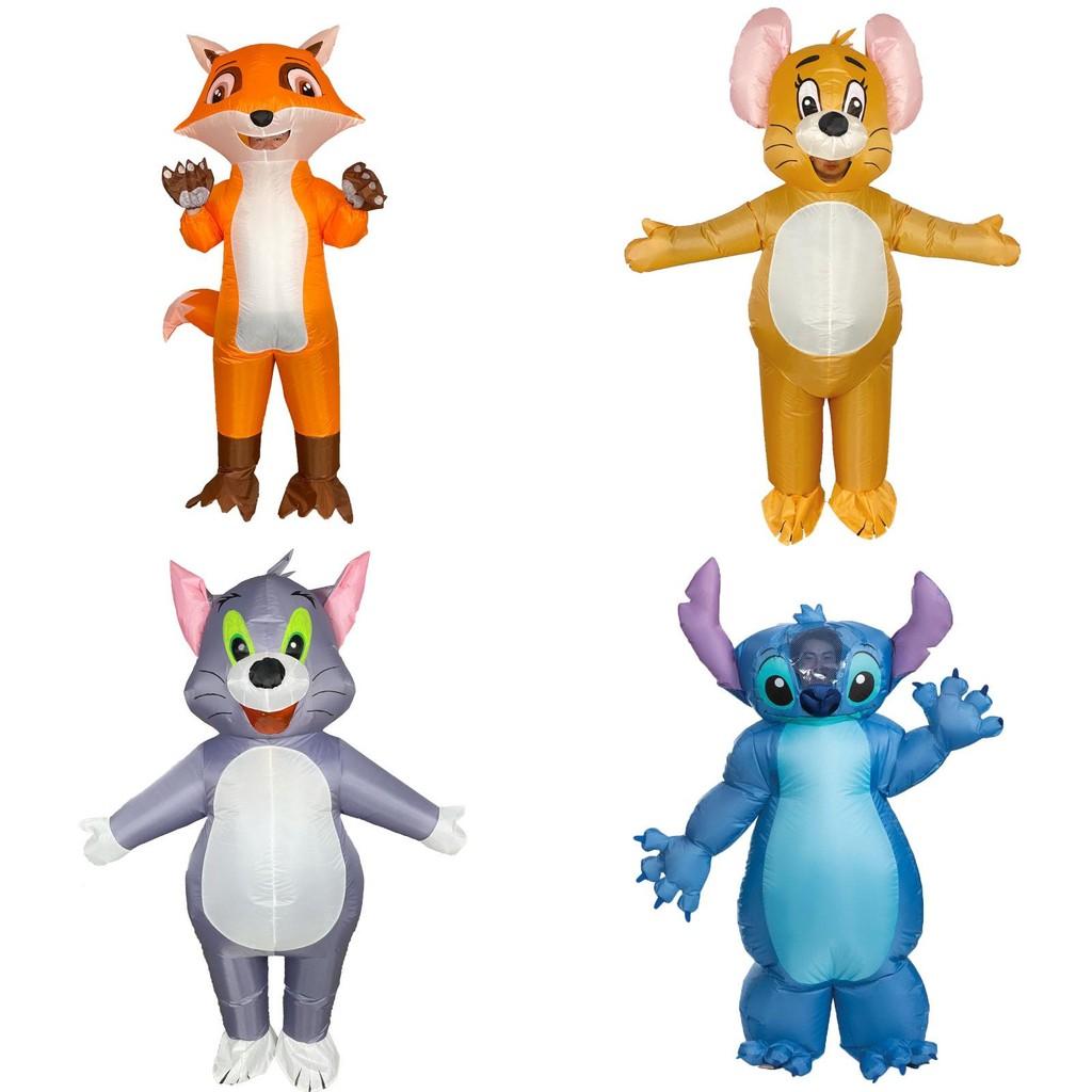 Patrick Star Stitch Tom And Jerry Inflatable Costume For Kids And Adults Perfect For Halloween And Cosplay Events