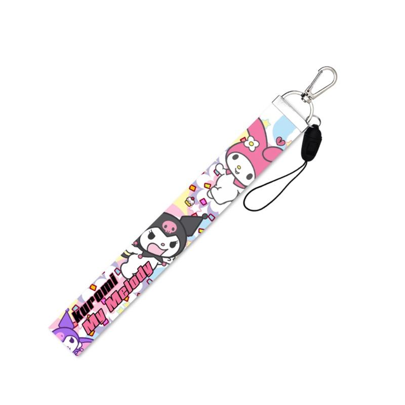 Sanrio Kuromi Character Phone Lanyard Vibrant Colors Soft Material Anime Style!