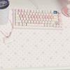 Original Pink Girl Mouse Pad PU Leather Waterproof Anti-slip Office Study Desk Mat Large Size Computer Keyboard Pad Placemats