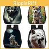 Large Capacity Wolf Animal Backpack For Kids Lightweight And Comfortable Oxford Fabric