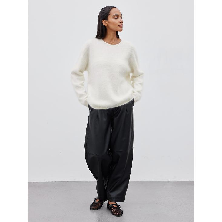 Suéter de Punto Rosa para Mujer Manga Larga Moda Suelto Patchwork Lindo Top Y2k Punto Femenino Elegante Nuevo