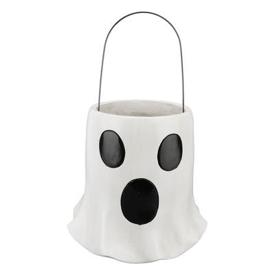 Ghost Bucket Vase Resin Multifunctional Ghost Flower Pot Plant Pot Planter for Entrance Mantelpiece