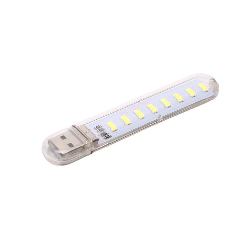 Usb Led Book Lights 8Leds Smd Bulb 5V Power Input White Warm Usb Night Light