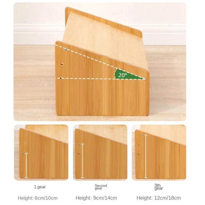 Reposapiés sencillo y moderno para escritorio de oficina, reposapiés para baño, inodoro, reposapiés de madera, taburete para el hogar, plataforma elevada debajo de la mesa