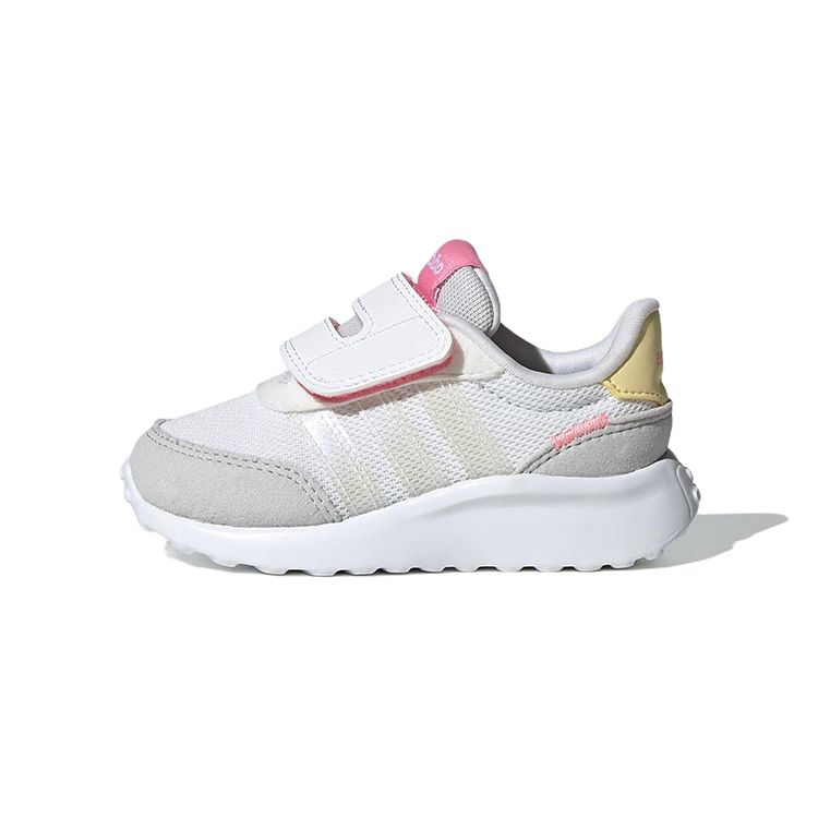 Adidas Neo Run 70S Ac Synthetic Leather Comfortable Durable Low-Top Sports Casual Shoes Baby Sneakers White Gray GW1485