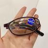 Women Computer Eyewear Presbyopic Anti Blue Light Presbyopia Eyeglasses Folding Reading Glasses