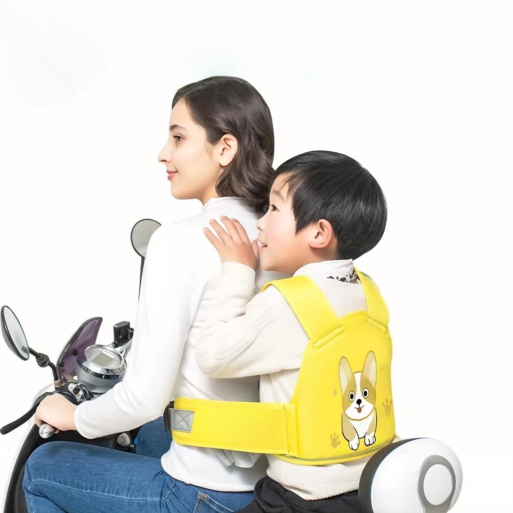 Child Cartoon Motorcycle Safety Harness Electric Bike Safety Belt Safety Strap Seats Belt Electric Vehicle Safety Gift