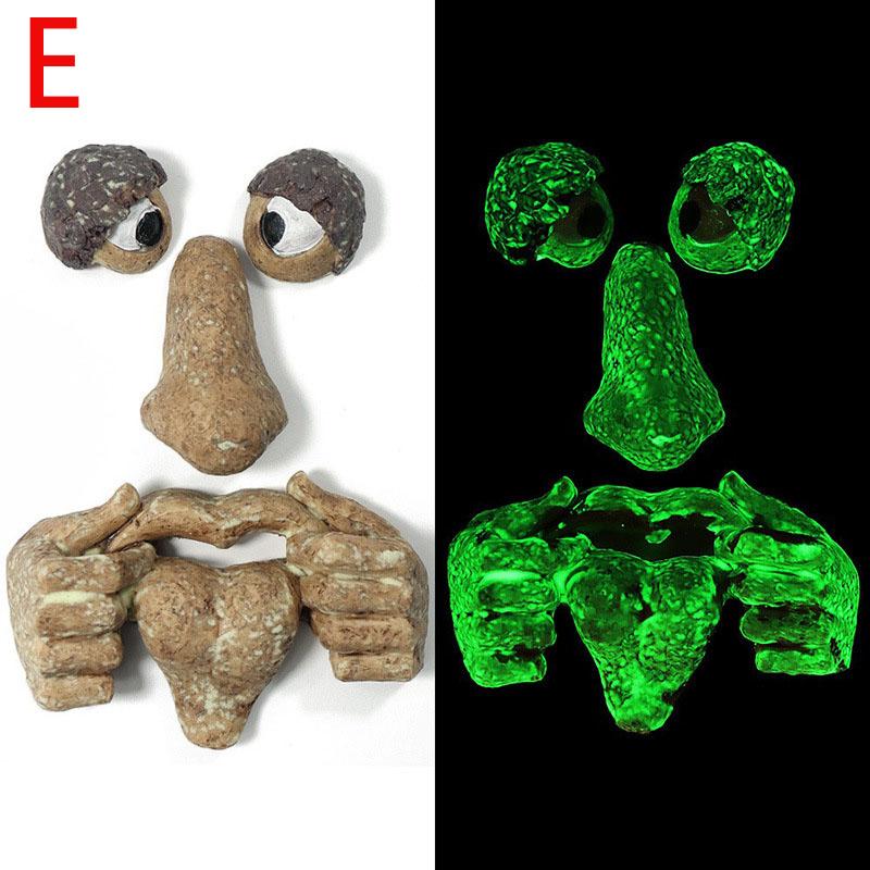 Peeker Yard Art Outdoor Tree Morsom gammel mann Ansiktsskulptur Snodig Treansikt Hagedekorasjon