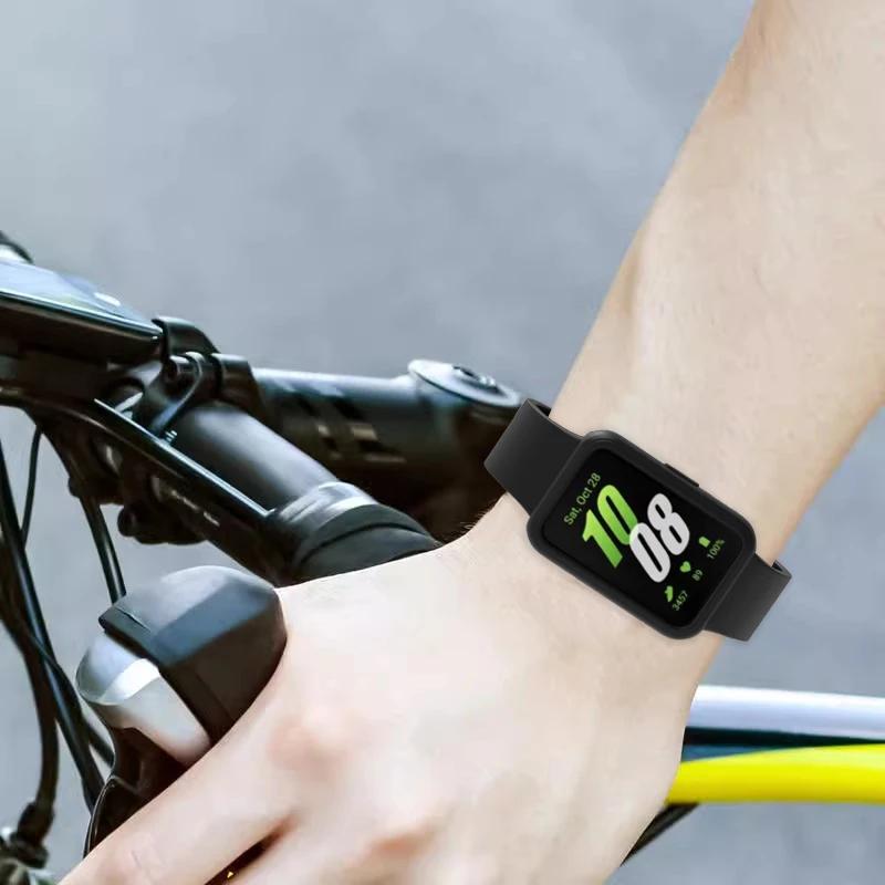 Case+Band for Samsung Galaxy Fit 3 Protective Soft TPU Cover+Bracelet for Galaxy Fit 3 Bumper Sports Strap Watch Accessories