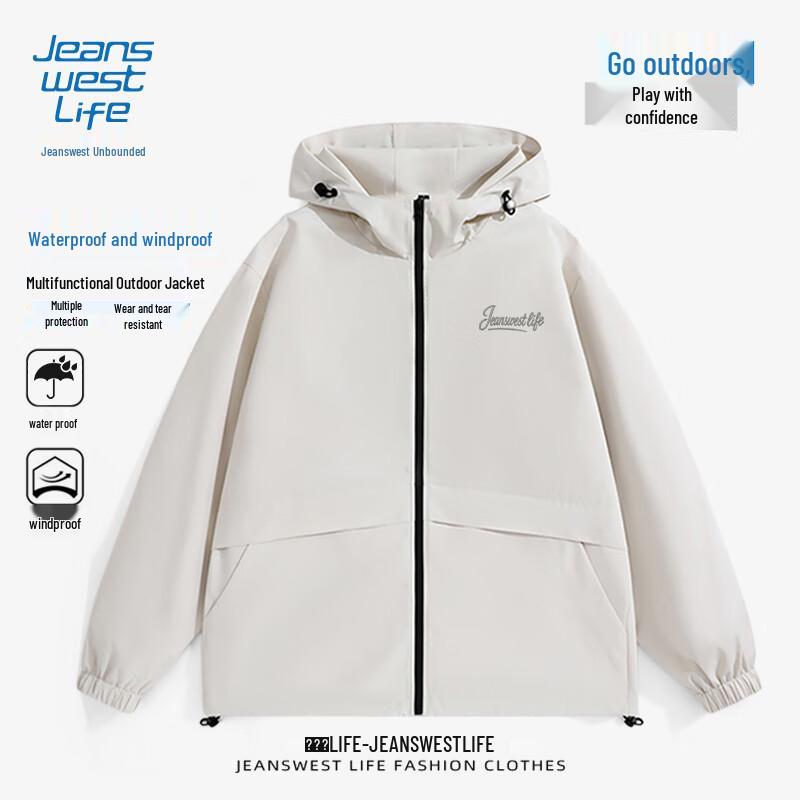 

JEANSWEST LIFE Men s Waterproof Outdoor Hiking Jacket L