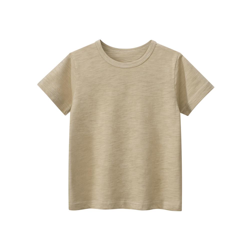 

Children s Clothing Summer Children s Short Sleeved T-shirt Boys Baby Clothing Bamboo Knot Solid Color 140