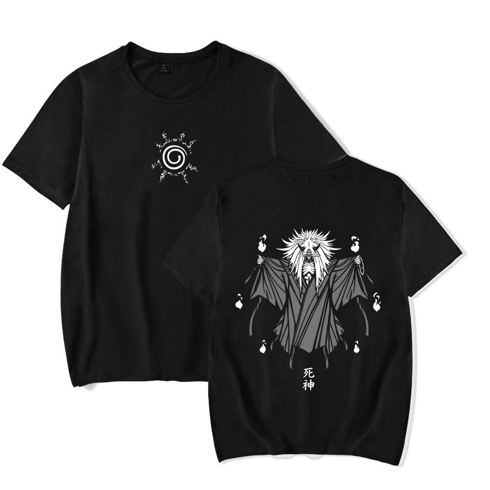 Men Harajuku Black Washed T-Shirt Hip Hop Streetwear Japan Anime Graphic Cotton Casual Tshirt Summer Short Sleeve Tops T Shirt