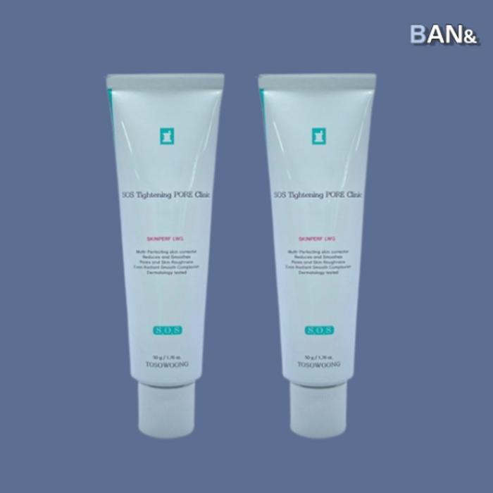 TOSOWOONG Pore Clinic Moisture Cream Pore Tightening Cream 50g (2ea) Smooth Pores, Elasticity, Moisturizing (17503317)