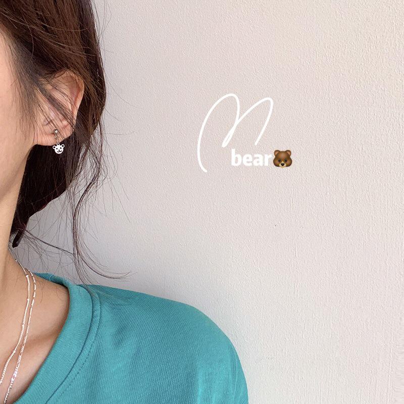 Pearl European Style White Geometric Curl-Proof Cream Women's Earrings, Individually Packaged