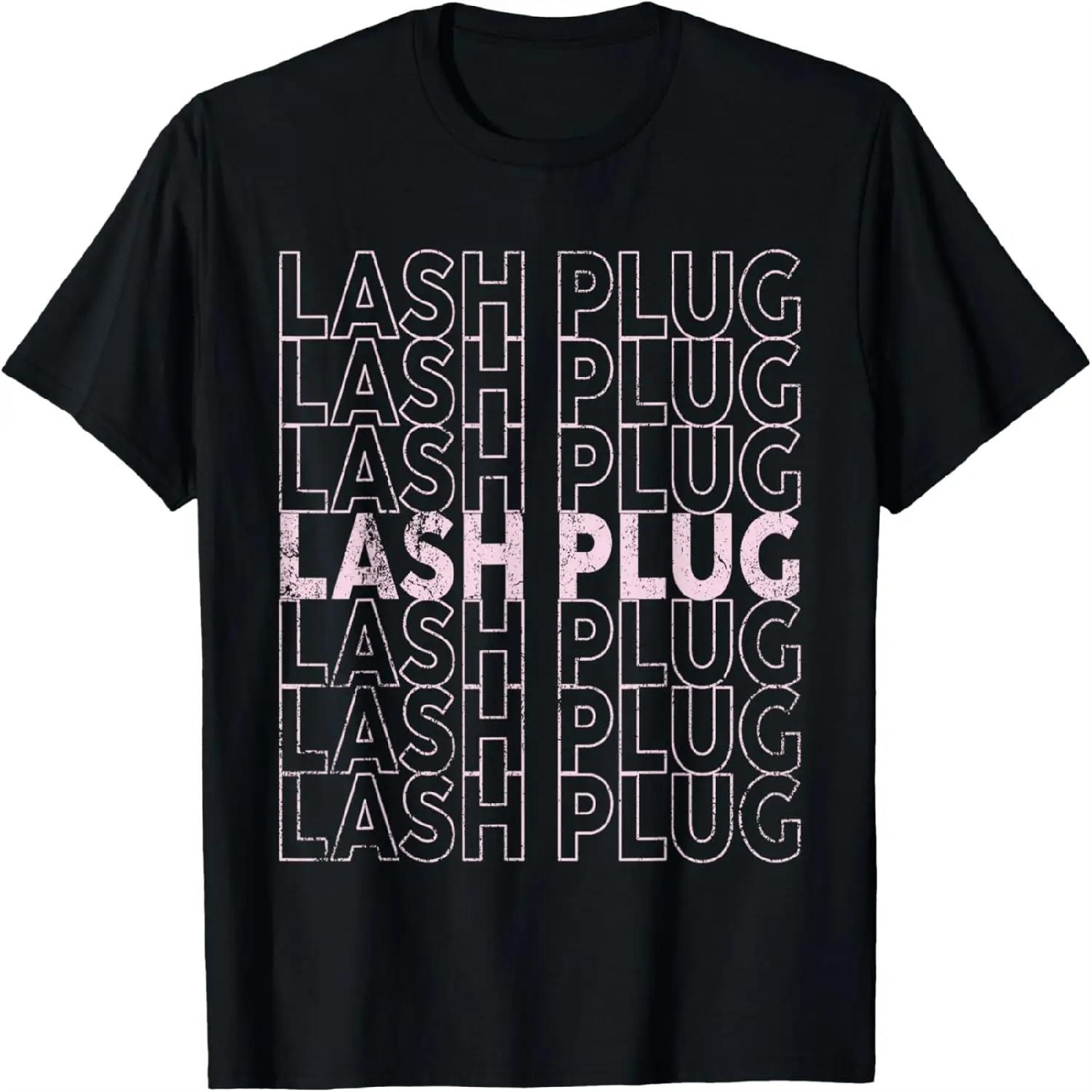 Vintage Lash Plug Eyelash Stylist Lash Artist Lash Tech T-Shirt XXXXXL разноцветный