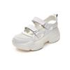 Hollow shoes women's tide new spring and summer breathable mesh thick sole heightening sports sandals