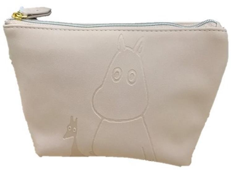 Moomin PU Tissue Brown Suede-like Pouch,