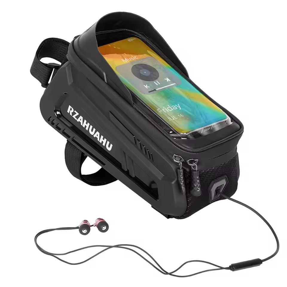 Waterproof Bike Handlebar Phone Bag Sensitive Touch Screen Cycling Front Frame Storage Pouch Universal Bike Phone Holder Case