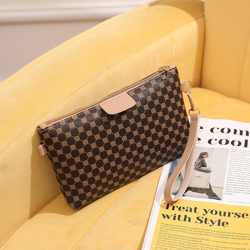 Retro Printed Shoulder Crossbody Clutch Bag Niche Texture Versatile Fashion Women's Bag