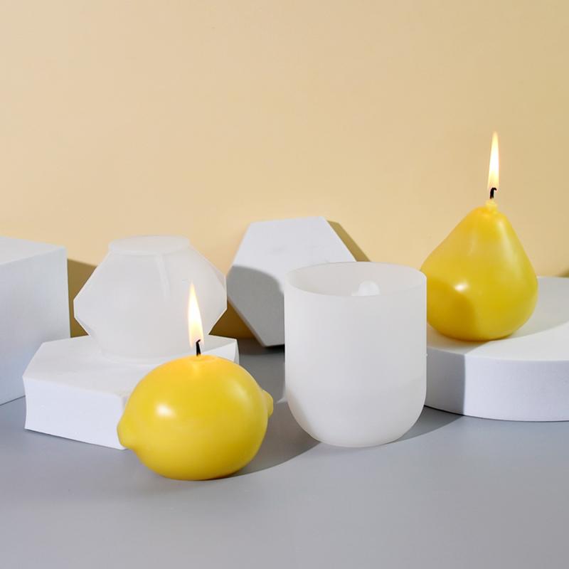 

Силиконовая форма для ароматической свечи в форме лимона, сделай сам, 3D форма для фруктов из смолы, инструмент для изготовления гипса, подарки ручной работы, атмосфера для вечеринки, домашний декор прозрачный