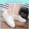 Casual New Spring Shoes Loafers Womens Fashion Platform One Foot Shoes Students Versatile Canvas Small White Shoes