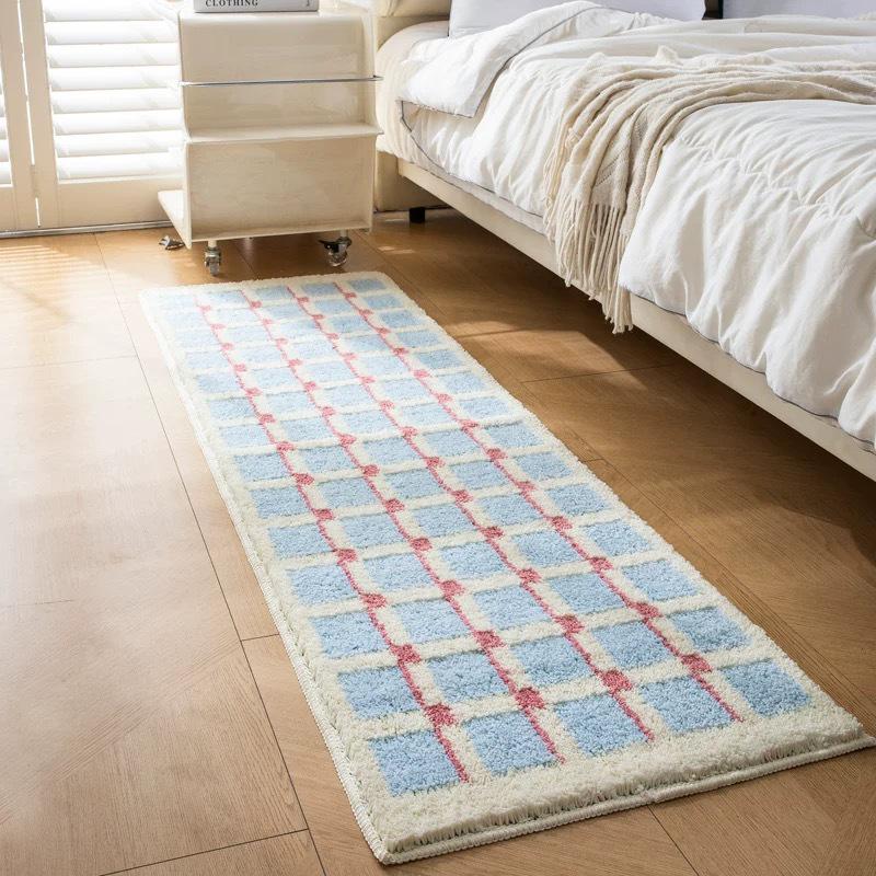High-End Bedside Rug: Thick, Absorbent, Non-Slip Mat for Bedroom, Sofa, Bay Window, and Bathroom.
