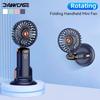 Handheld Mini Fan Rechargeable Suitable For Outdoor And Indoor Desktop Foldable Silent 5-Speed Strong Wind LED Display Mini Fan