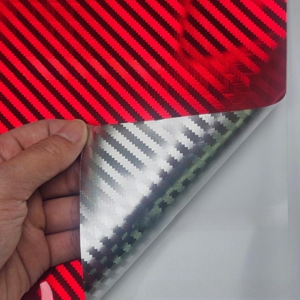 Película de Vinilo de Fibra de Carbono con Efecto 3D Pegatina Colorida para Interior de Coche para Coche Motocicleta Bricolaje