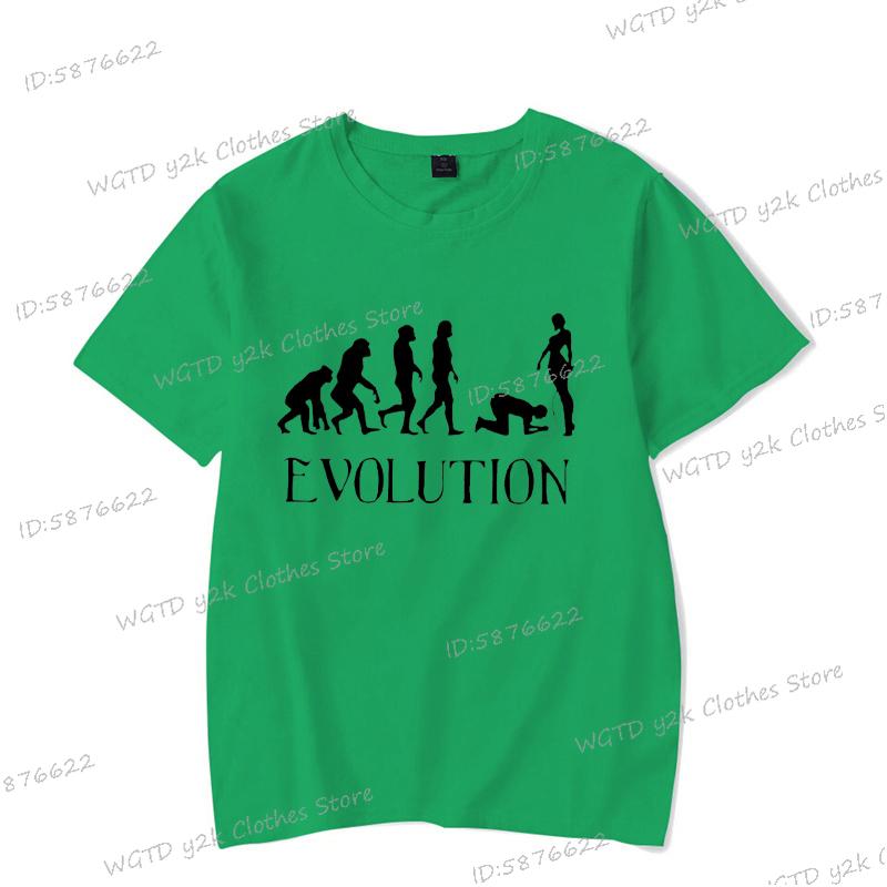 Funny BDSM Evolution T-Shirts for Men Women Harajuku BDSM Evolution Trend Streetwear Round Neck Short Sleeve Unisex T Shirt