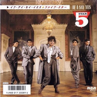 7inch Record FIVE STAR If I Say Yes Let Me Down Easy RPS231PROMO RCA 1987 Japan SoulFunk Used