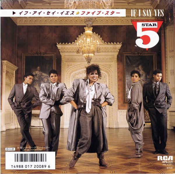 

7inch Record FIVE STAR - If I Say Yes / Let Me Down Easy RPS231PROMO RCA 1987 Japan Soul/Funk Used