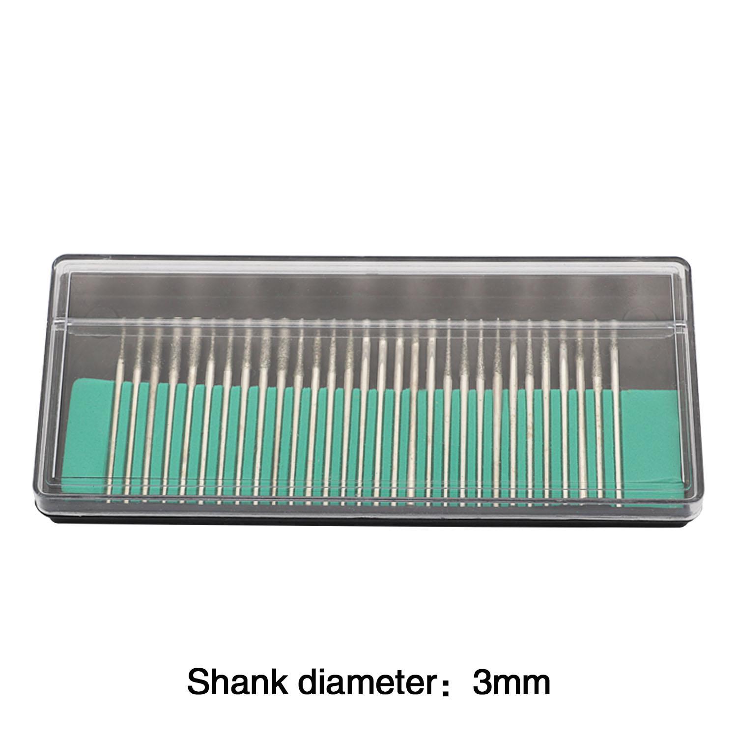 

Набор алмазных фрез с хвостовиком 1/8 дюйма, набор сверл для вращающегося инструмента для шлифования металла, стекла, драгоценных камней