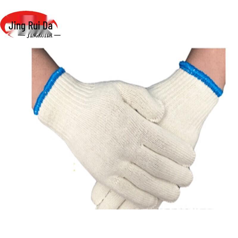 JINGRUIDA Heavy-Duty Cotton Work Gloves (12 Pairs)