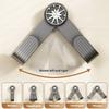 Wheel Shape Adjustable Pot Lid Holder Suction Cup Mount No Hole Installation for Efficient Kitchen Organization