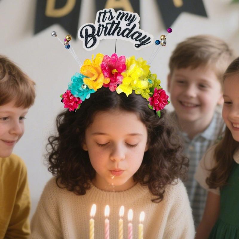 Fascia per Feste di Compleanno Scintillante Copricapo in Plastica per Ragazze Donne Accessori per Foto di Festival