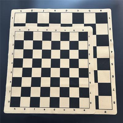 Chess Board 34Cm/13.39Inch And 43Cm/16.93Inch Folding Leather Flannelette Chess Game Or Folding Checkers Game Portable Board