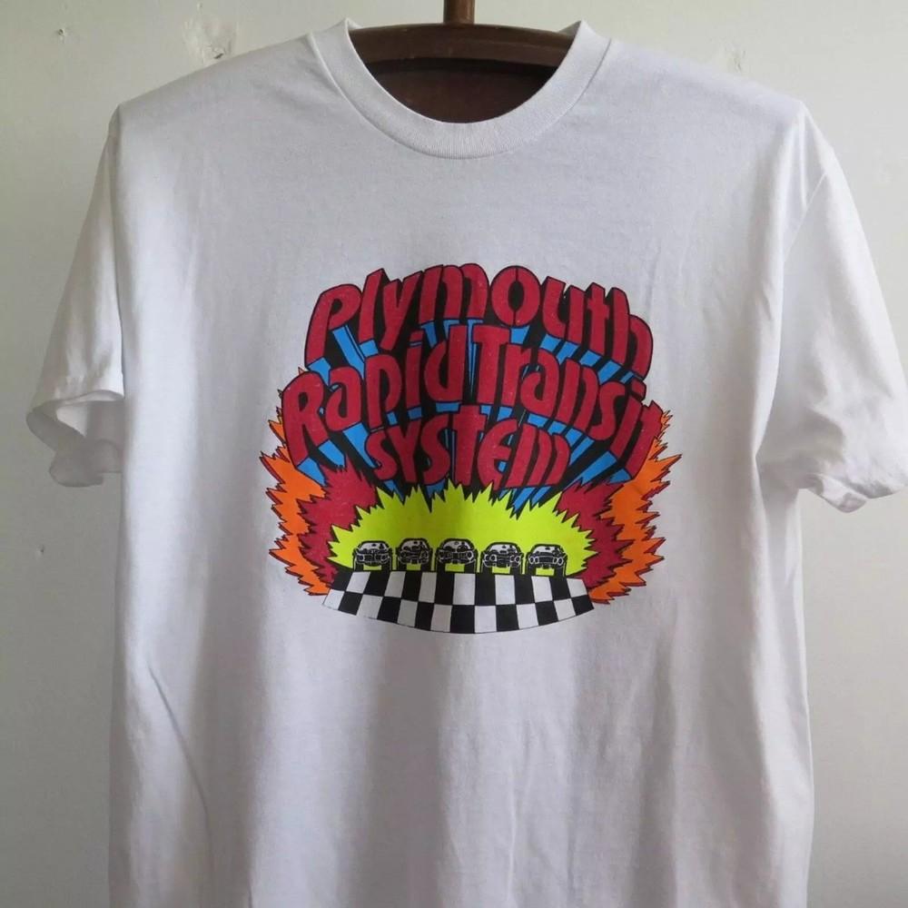 Vintage Plymouth Rapid Transit System T Shirt Drag Racing Hot Rod Plymouth Car T Unisex T-Shirt S