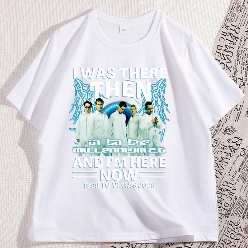 

Backstreet Boys T-Shirts Y2K Fun Casual Cotton Clothing Gift Clothing Into The MILLENNIUM Vintage Tops Women Unisex Streetwear Tees 4XL
