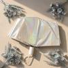 Umbrelă de vară pentru exterior, rezistentă la vânt, protecție UV, pliabilă, holografică, irizată, cu luciu perlat gradient, protecție solară, 8 spițe, umbrelă de soare manuală