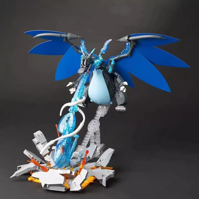 Keeppley Greninja Pokemon Bausteine Charizard Mewtu Turtok Montage 3D Modell Garados Mini Stein Figur Spielzeug für Kinder