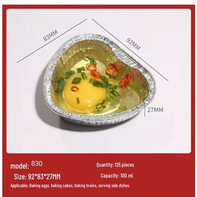 Disposable Large Heart-shaped Aluminum Foil Containers