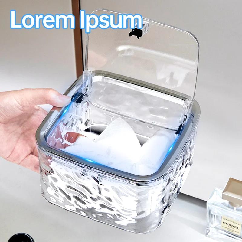 Aufbewahrungsbox für Haaraccessoires Klare Haargummi-Aufbewahrung Haustier-Aufbewahrungsbehälter mit Deckel Organizer für Haarband Schleifen Haarspange