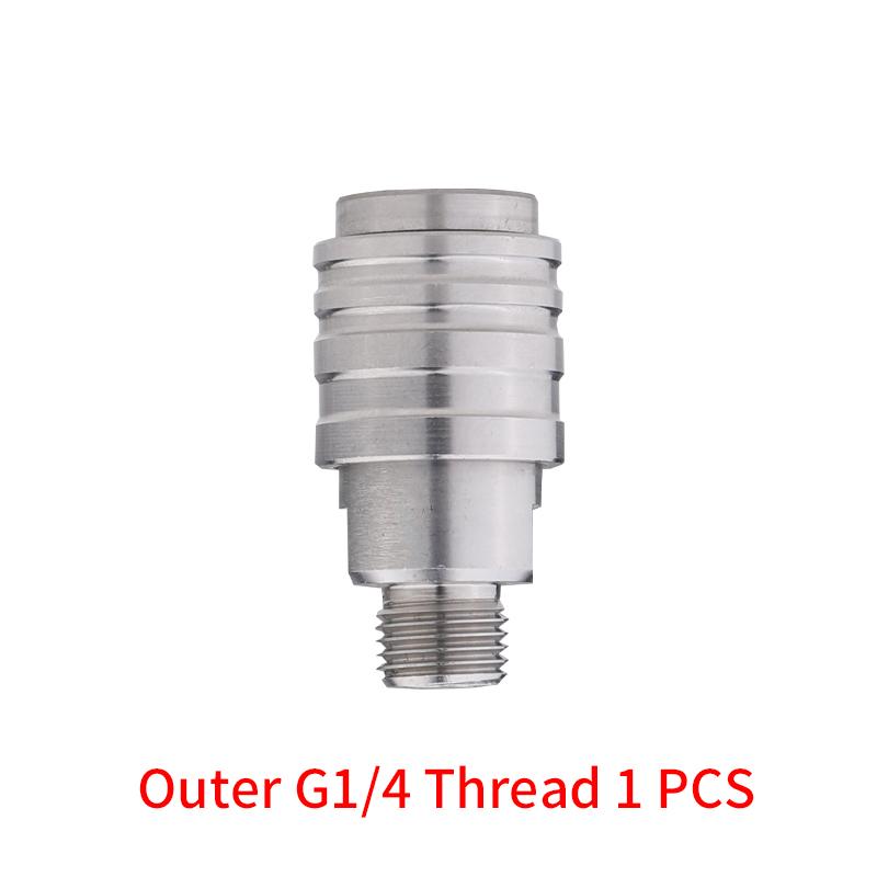 

Аксессуары для автомойки 1/4, самоблокирующееся быстрое соединение для мойки высокого давления, водяной пистолет, насадка для пены для снега M14 M22, автомобиль out G1 4 1PCS