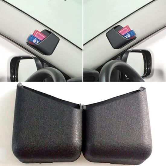 2Pcs Portable Car Interior Glasses Organizer Storage Bag Box Holder Universal