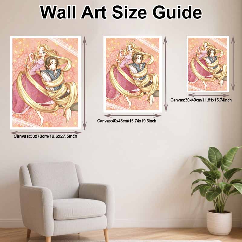 Disney Diamond Painting Kit Rapunzel & Flynn 5D Diamond Art Home Decor Creative Handmade Gift