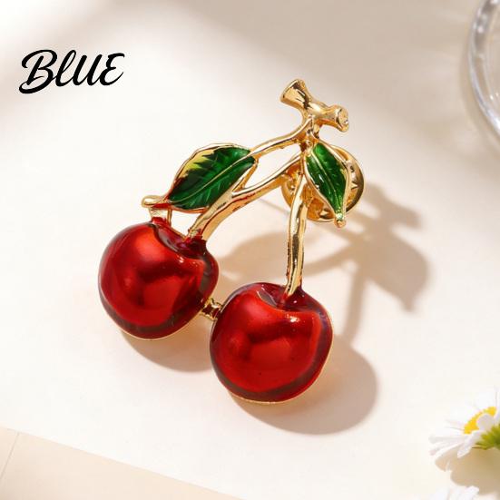 Bag Decoration Pin Oil Dripping Fruit Brooch Alloy Cherry Strawberry
