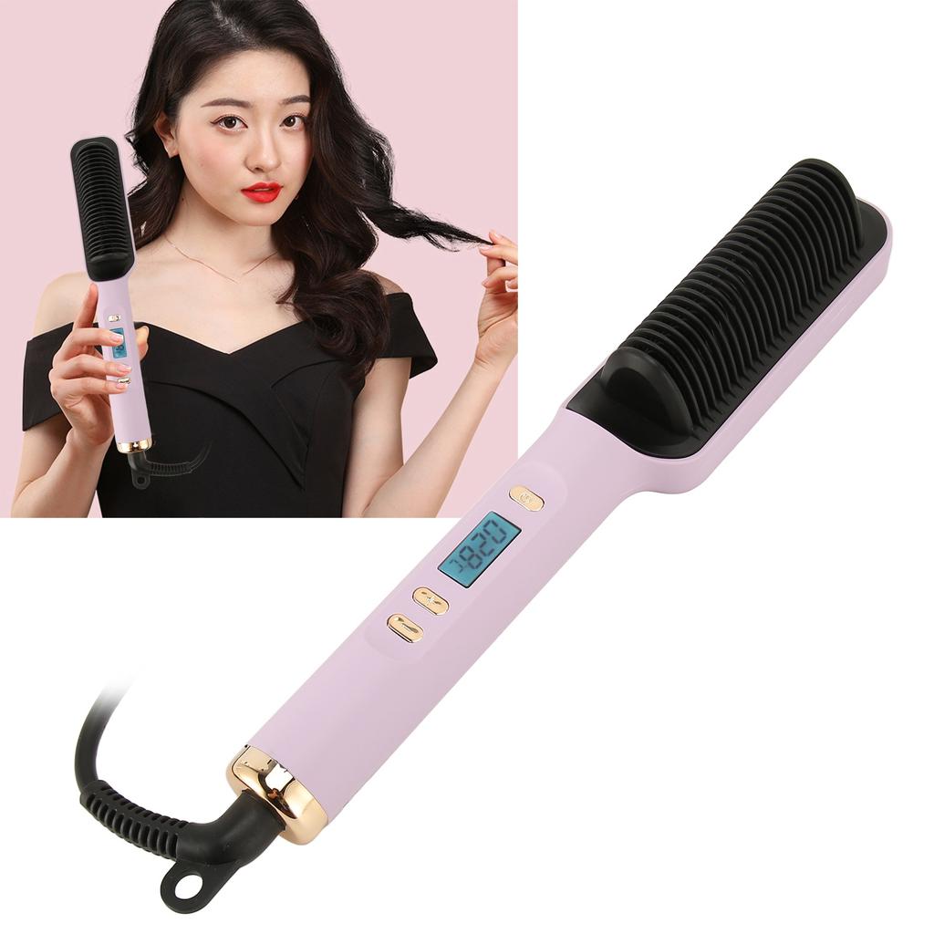 Haarglättbürste Gleichmäßige Erhitzung LCD Haarglättbürste für Zuhause