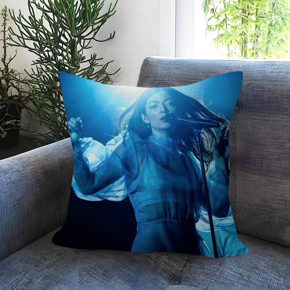 Singer Lorde Virgin Doublesided Printed pillow cover Short plush Suitable living rooms bedrooms sofas throw cushion cover